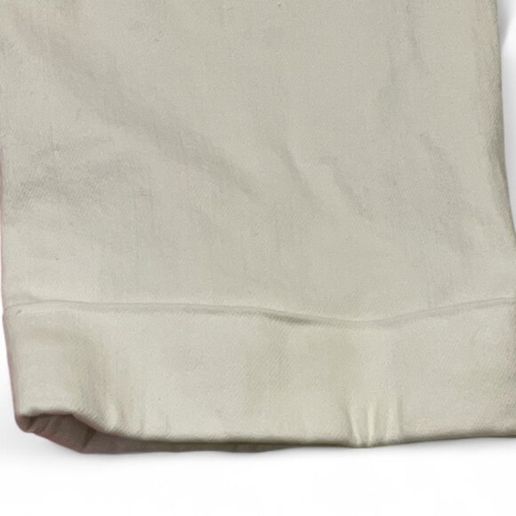 ANN TAYLOR LOFT Modern Skinny Ankle White Jeans Sz 25/0 Cuffed White Denim - Picture 8 of 9